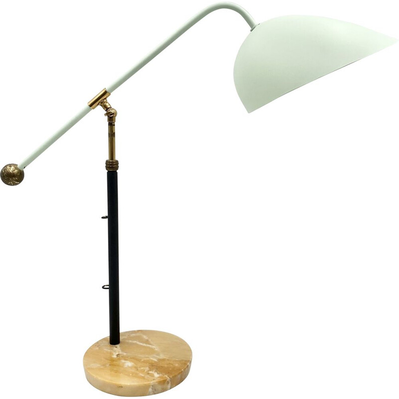 Vintage Angelo Brotto 5023 desk  table lamp Esperia, Italy 1950