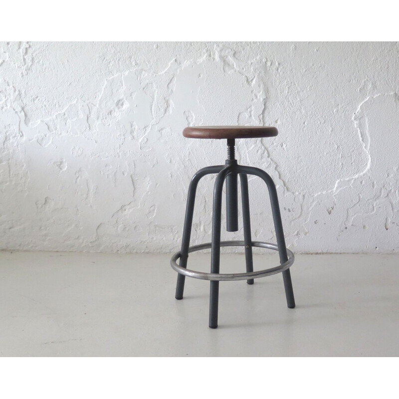 Vintage Industrial swivel stool 1970s