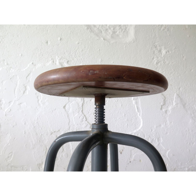 Vintage Industrial swivel stool 1970s
