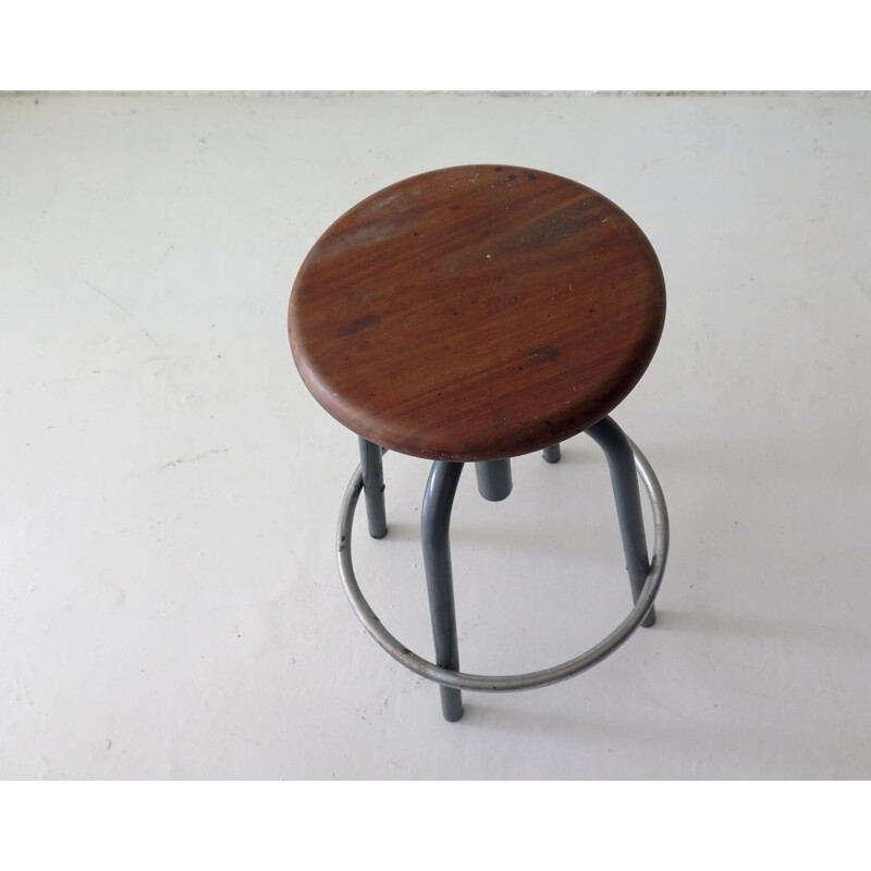 Vintage Industrial swivel stool 1970s