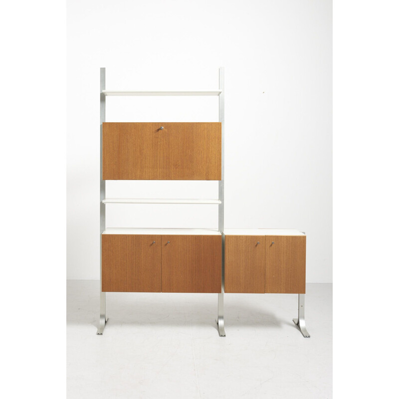 Vintage Freestanding Shelving Unit in Teak 1960s