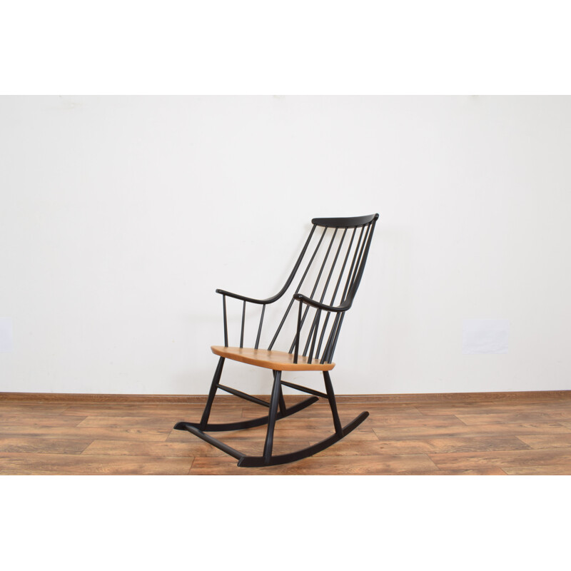 Rocking Chair vintage par Lena Larsson pour Nesto, Suède 1960