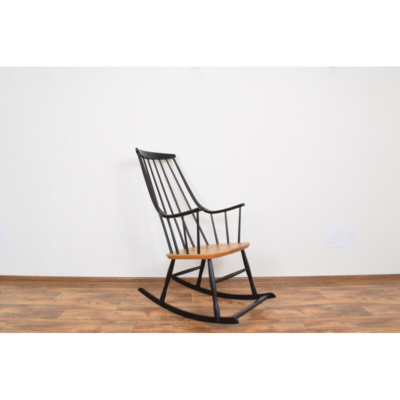 Mid-Century Rocking Chair By Lena Larsson For Nesto, Swedish 1960s