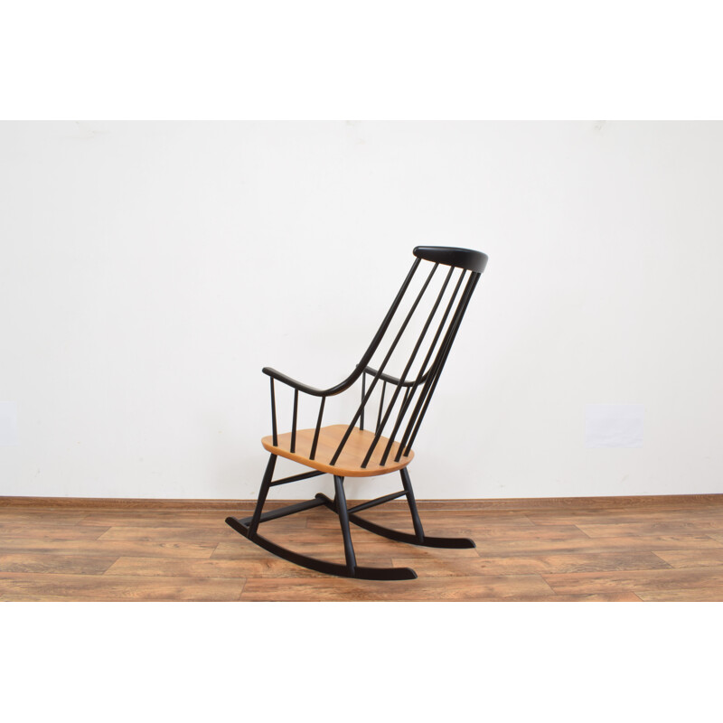 Rocking Chair vintage par Lena Larsson pour Nesto, Suède 1960