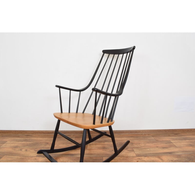 Mid-Century Rocking Chair By Lena Larsson For Nesto, Swedish 1960s