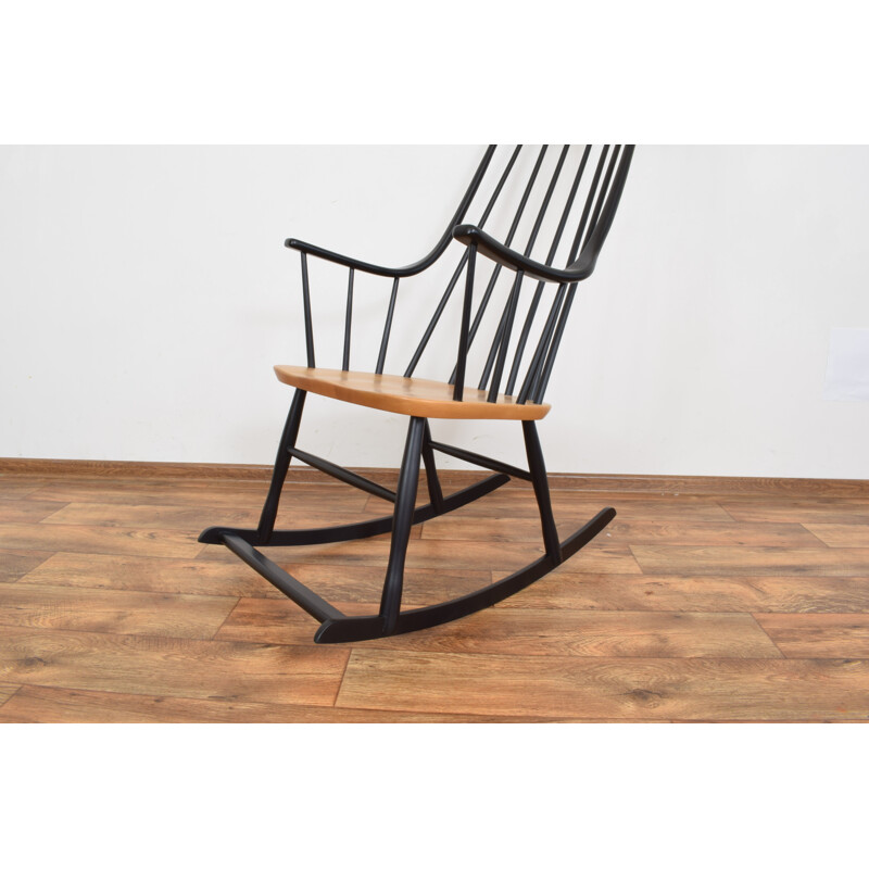 Mid-Century Rocking Chair By Lena Larsson For Nesto, Swedish 1960s