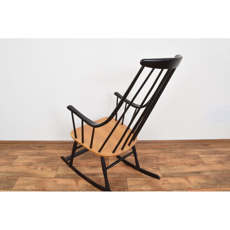 Mid-Century Rocking Chair By Lena Larsson For Nesto, Swedish 1960s