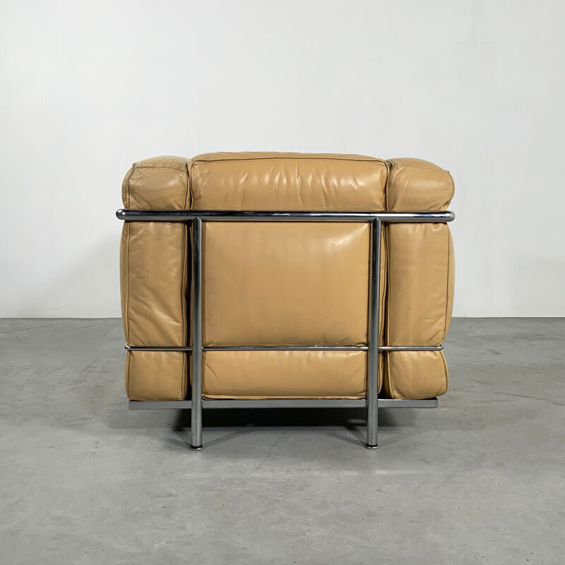 Vintage LC2 Armchair by Le Corbusier for Cassina 1970s