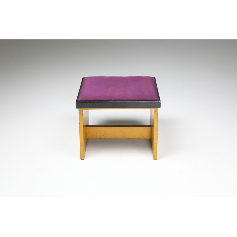 Vintage Modernist stool by Wouda, Netherlands 1924s