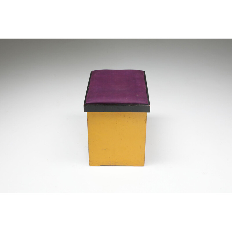 Vintage Modernist stool by Wouda, Netherlands 1924s