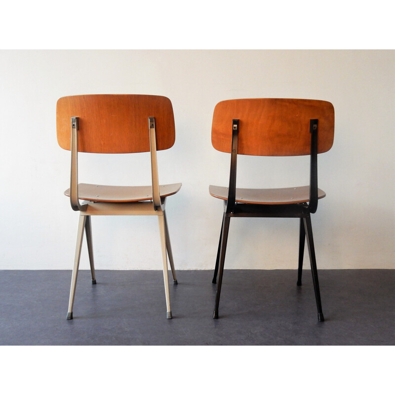 Pair of vintage "Result" chair by Friso Kramer for Ahrend de Cirkel 1960s