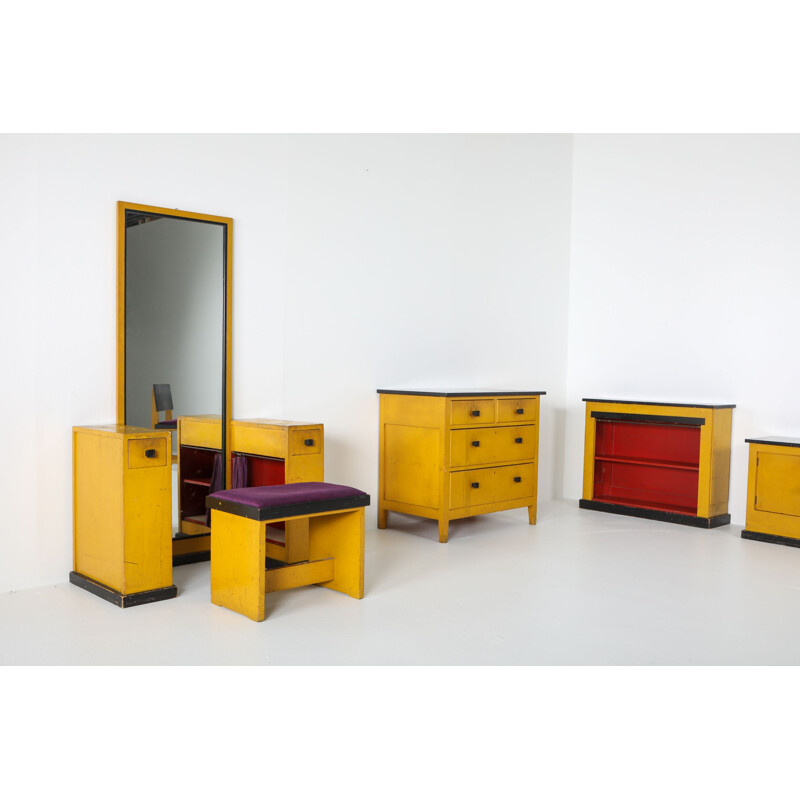 Vintage Shelve Cabinet by Modernist H.Wouda, Netherlands 1924s
