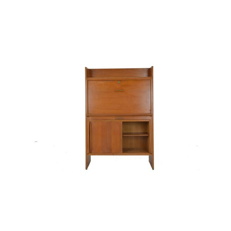 Rozier secretary desk in teak, René Jean CAILLETTE - 1950s