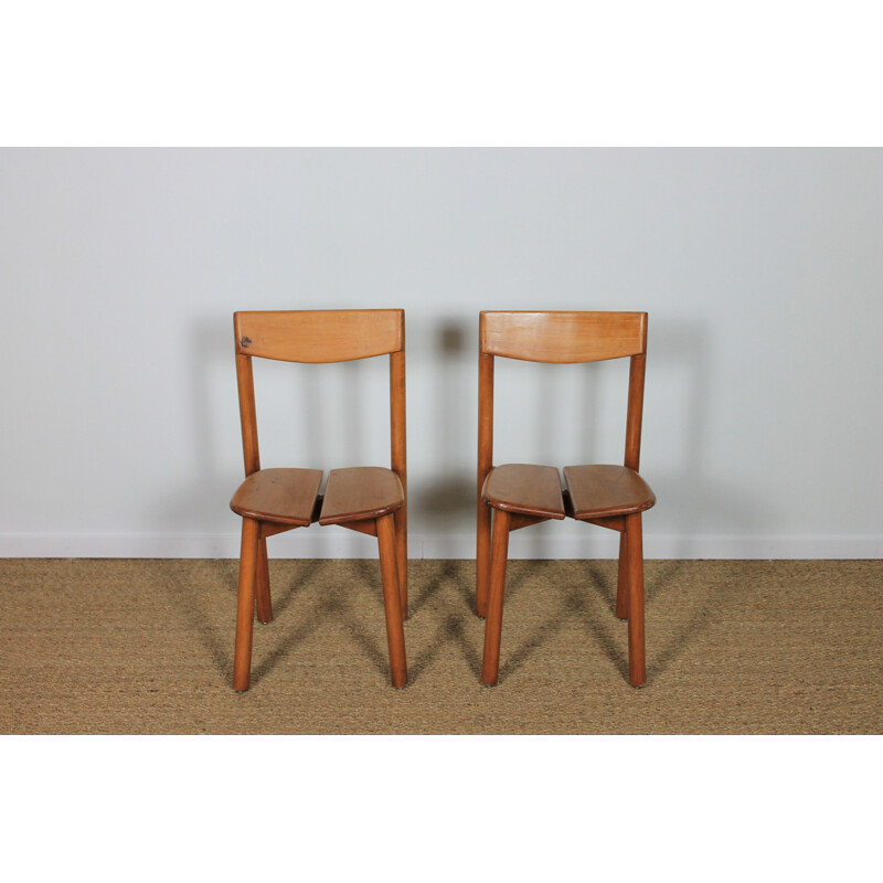 Pair of vintage chairs  Pierre Gautier-Delaye 1950s