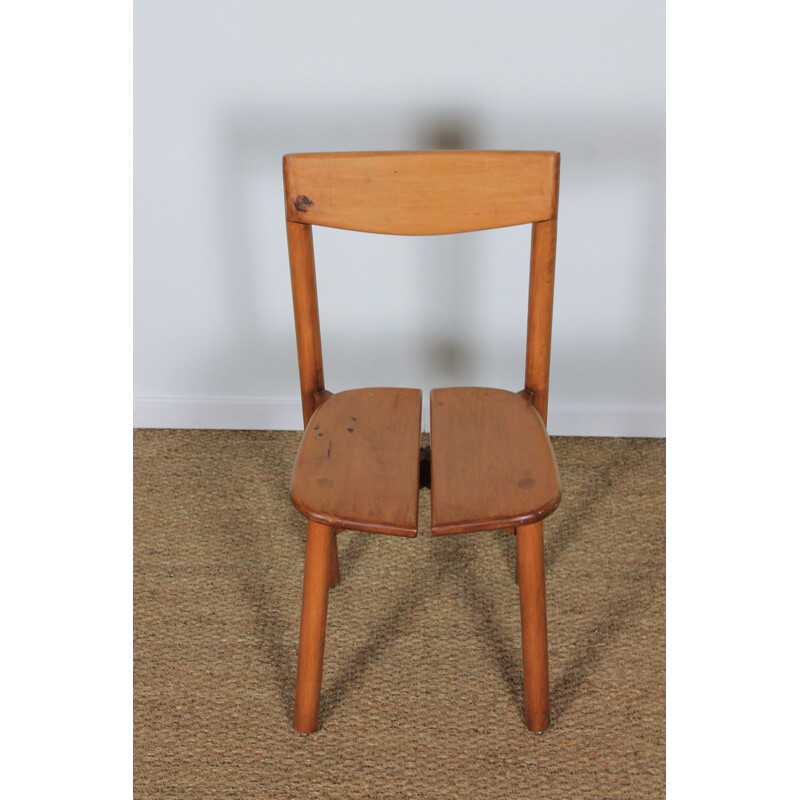 Paire de chaises vintage de Pierre Gautier-Delaye 1950
