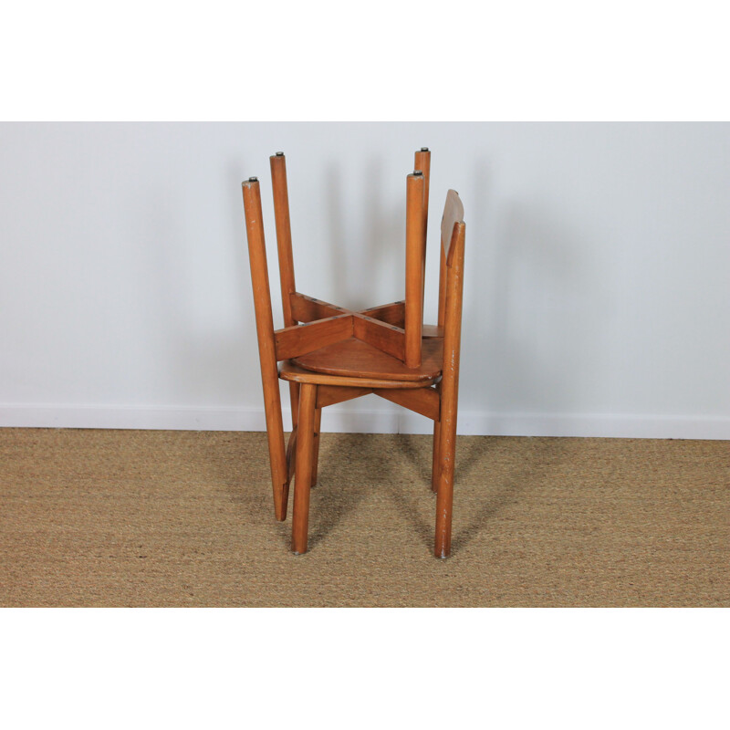 Pair of vintage chairs  Pierre Gautier-Delaye 1950s