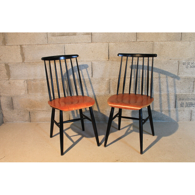 Pair of vintage chairs Ilmari Tapiovaara Finnish 1960