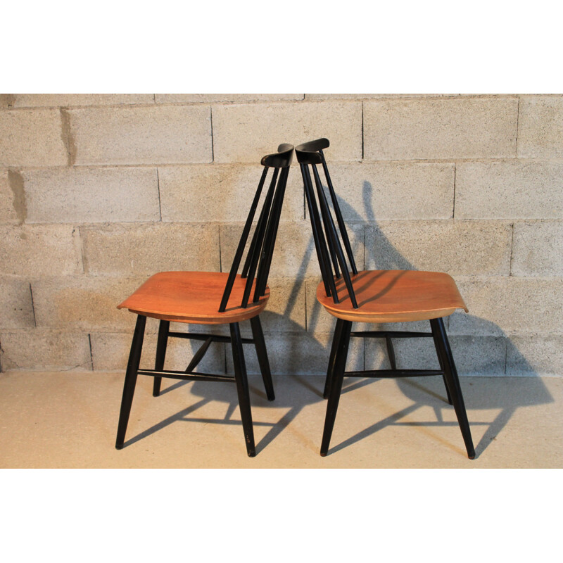 Pair of vintage chairs Ilmari Tapiovaara Finnish 1960