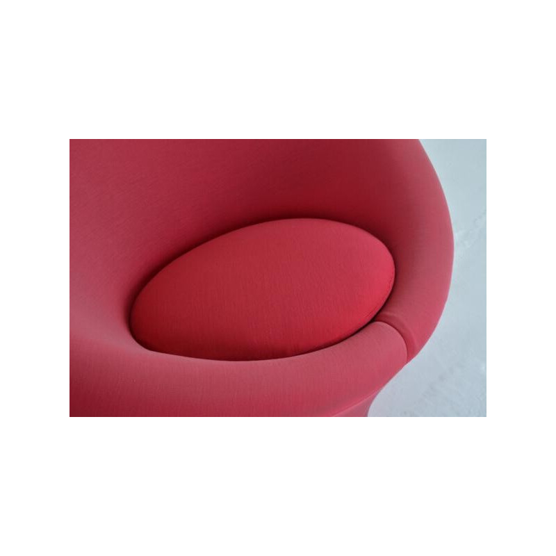 Artifort "Mushroom" armchair in pink fabric, Pierre PAULIN - 1960s