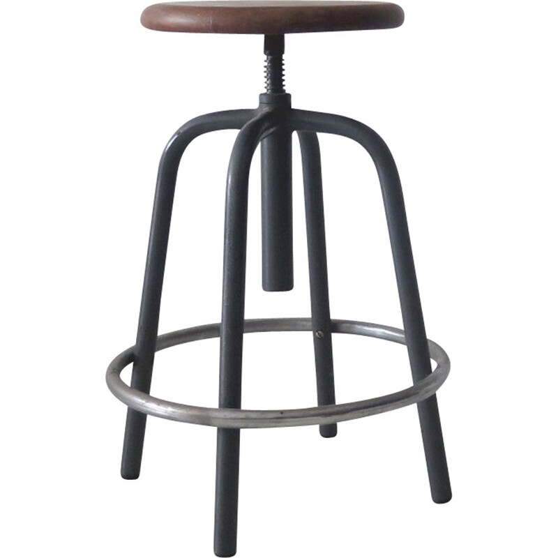 Vintage Industrial swivel stool 1970s