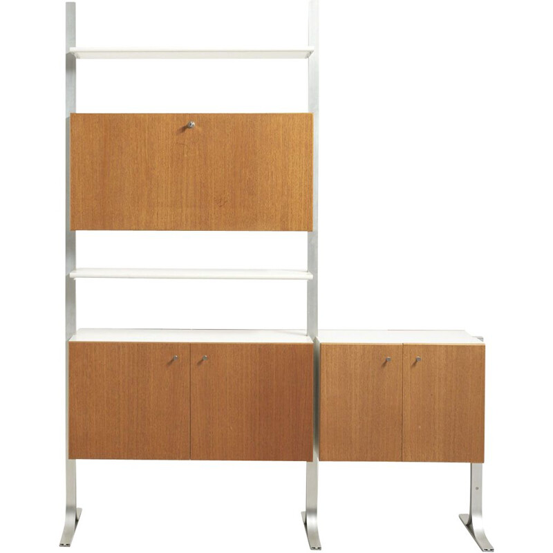 Vintage Freestanding Shelving Unit in Teak 1960s