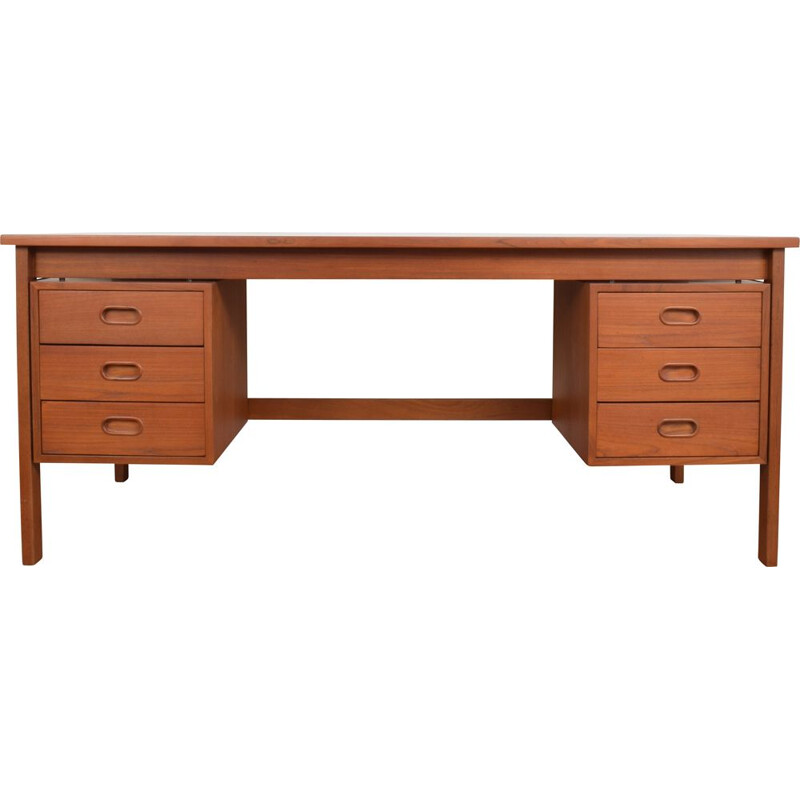 Mid-Century Teak Desk, Denmark 1970s