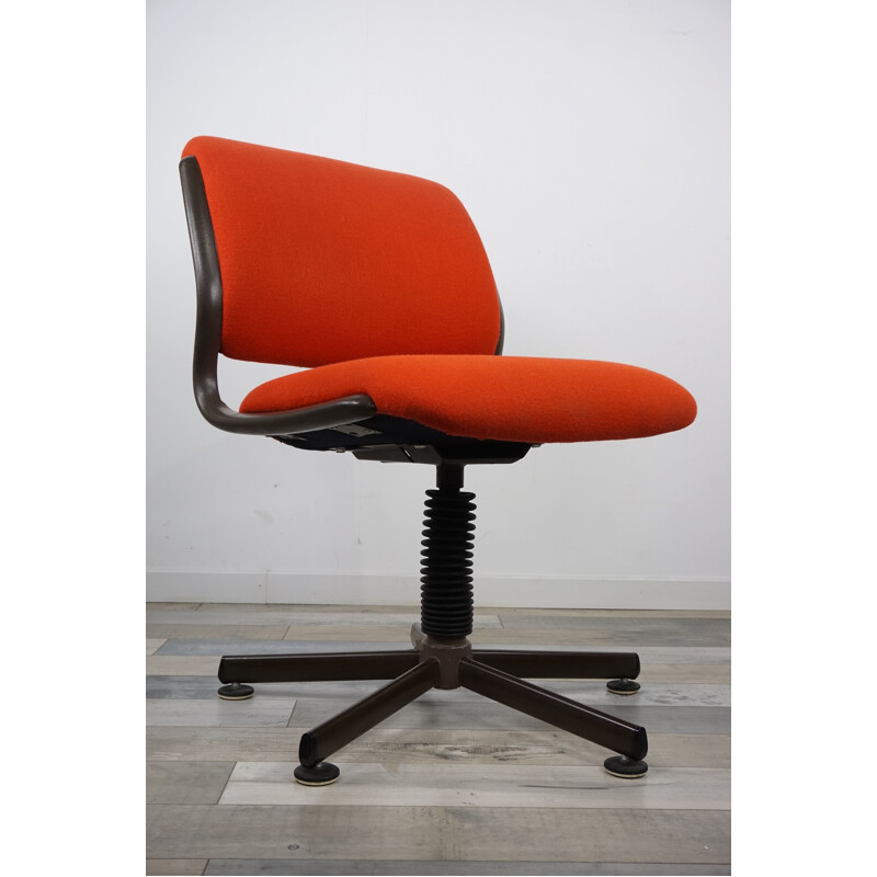 Vintage swivel office armchair by Ronéo 1970s