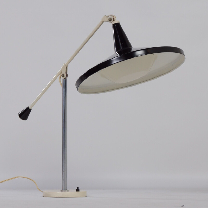 Lámpara de escritorio vintage Panama 5350 de Wim Rietveld para Gispen 1956