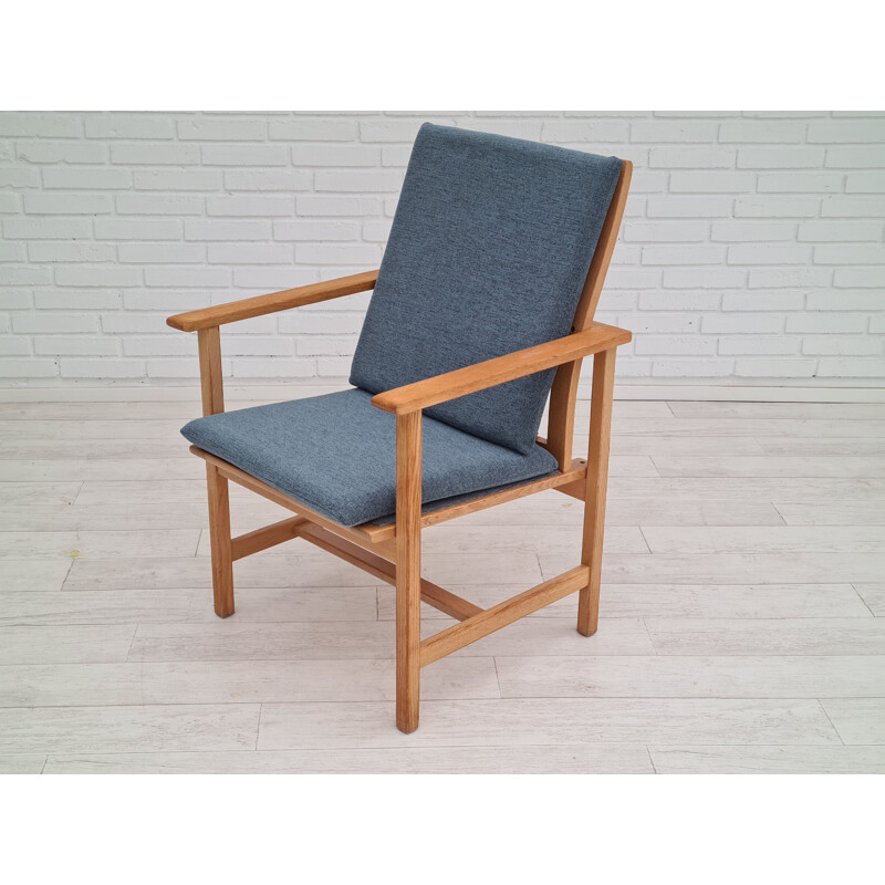 Vintage armchair oak wood by Borge Mogensen, Danish 1980s