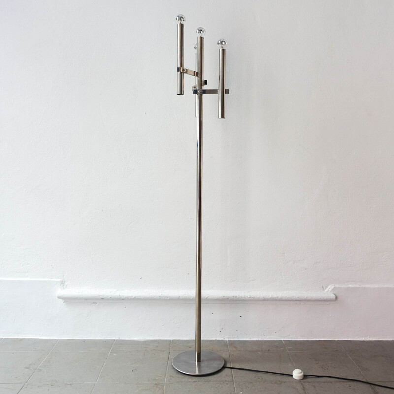 Vintage Floor lamp by Gaetano Sciolarin, Italy 1970s