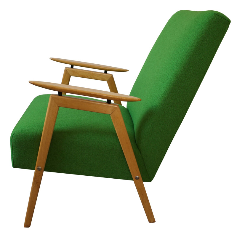 Mid-century green armchair - 1950s