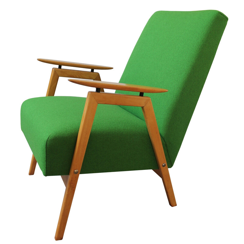 Mid-century green armchair - 1950s