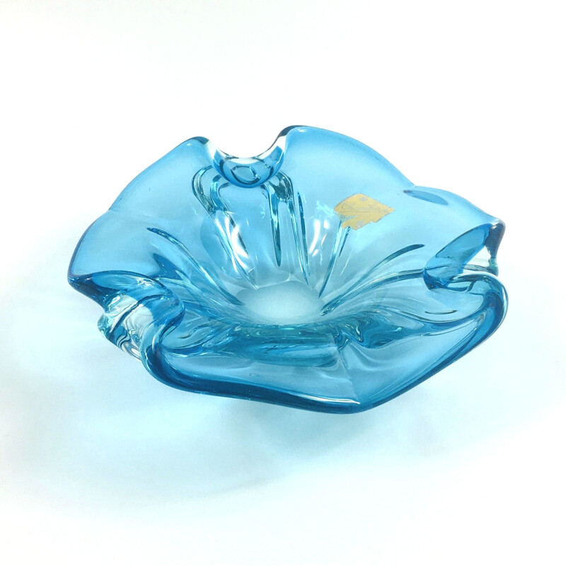Vintage Labelled Chambord Murano Glass Centerpiece from Fratelli Toso, Italy 1960s