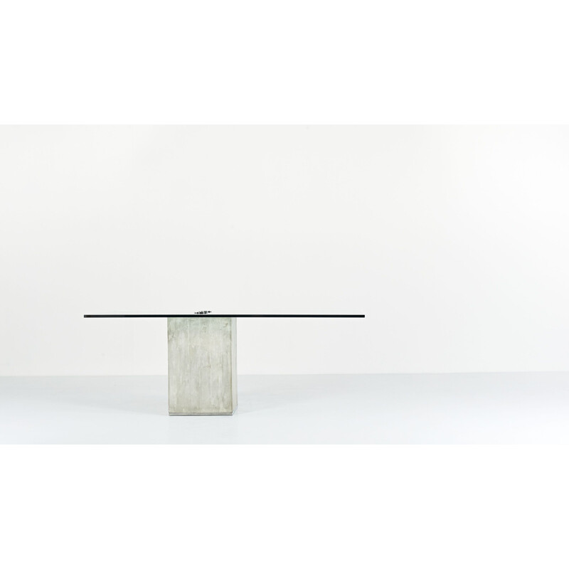 Vintage dining table from Sergio & Giorgio Saporiti, Italy 1970s