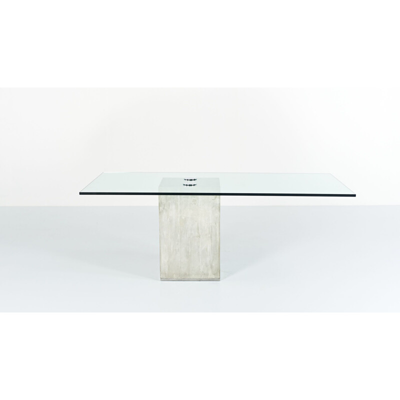 Vintage dining table from Sergio & Giorgio Saporiti, Italy 1970s