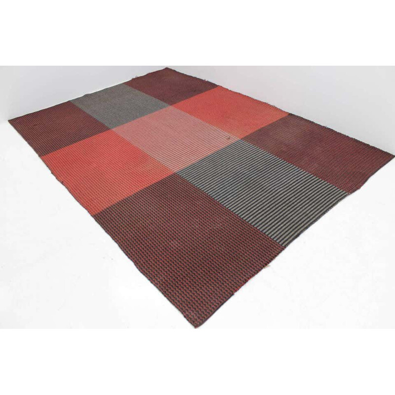 Origineel vintage geometrisch tapijt van Antonín Kybal, 1940