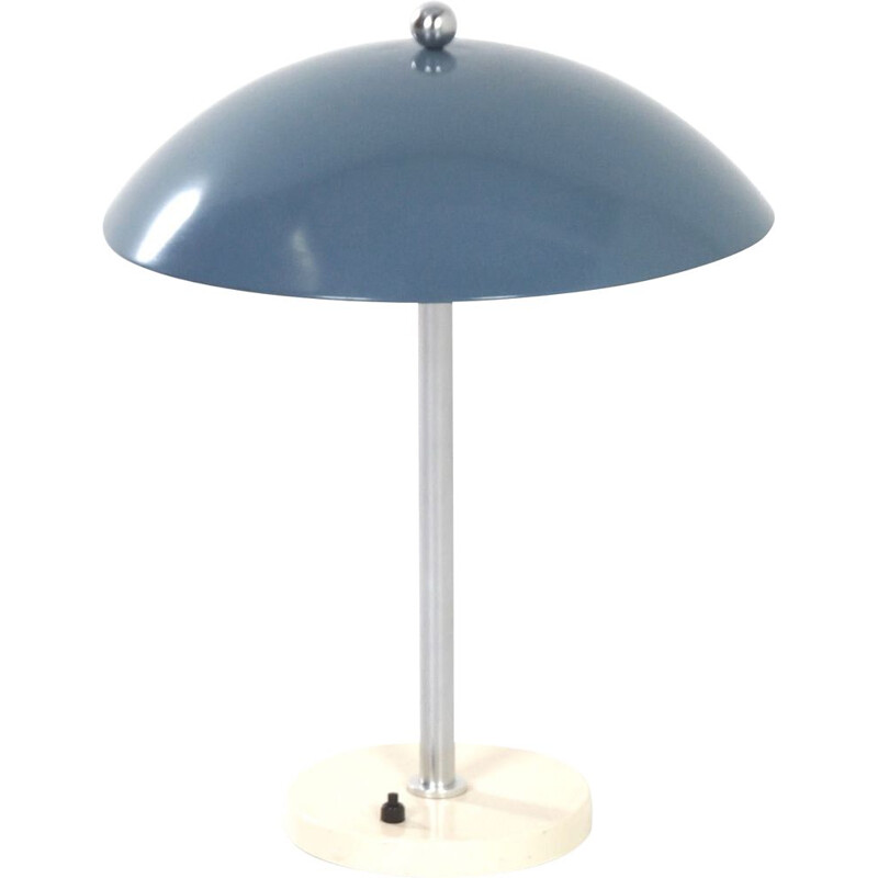 Lampe de bureau vintage gris-bleu modèle 5315 de W.H. Gispen pour Gispen 1950