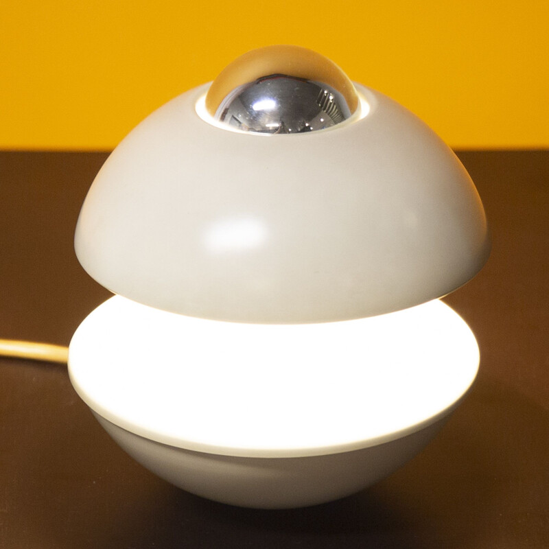 Lampe de table vintage Cascade blanc de Klaus Hempel pour Kaiser Leuchten 1970