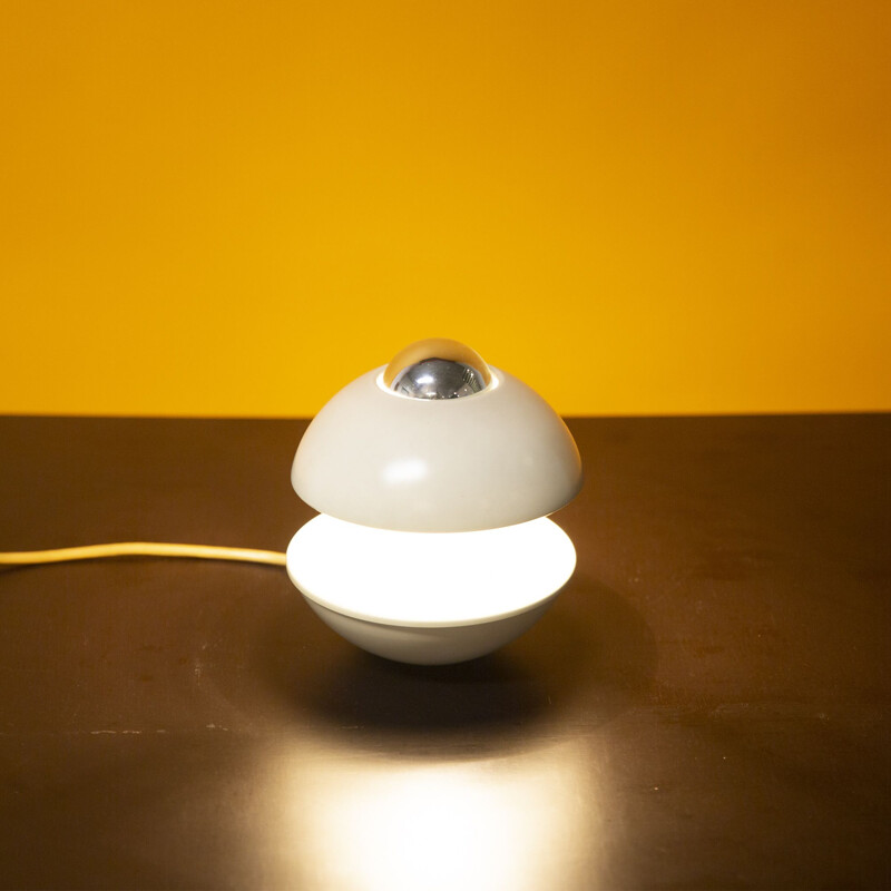 Vintage White Cascade Table Lamp by Klaus Hempel for Kaiser Leuchten 1970s