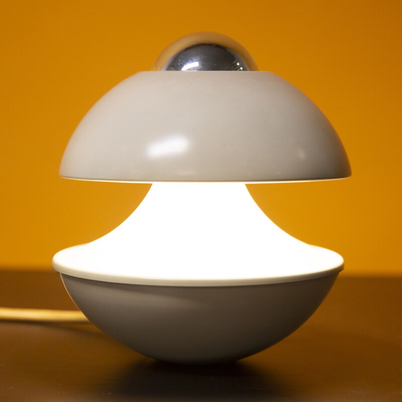 Vintage White Cascade Table Lamp by Klaus Hempel for Kaiser Leuchten 1970s