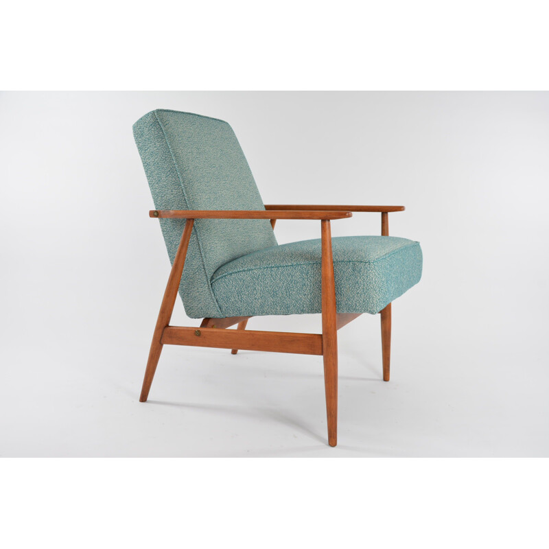 Vintage FOX smaragd fauteuil