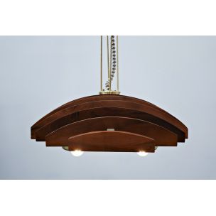 Vintage suspension Walnut, Italy 1960s