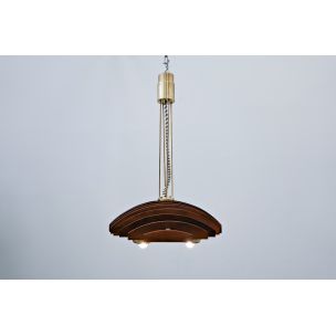 Vintage suspension Walnut, Italy 1960s