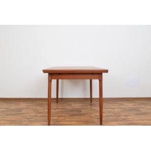 Mid-Century Teak Extendable Dining Table, Denmark 1960s