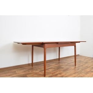 Mid-Century Teak Extendable Dining Table, Denmark 1960s