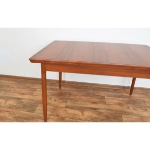 Mid-Century Teak Extendable Dining Table, Denmark 1960s