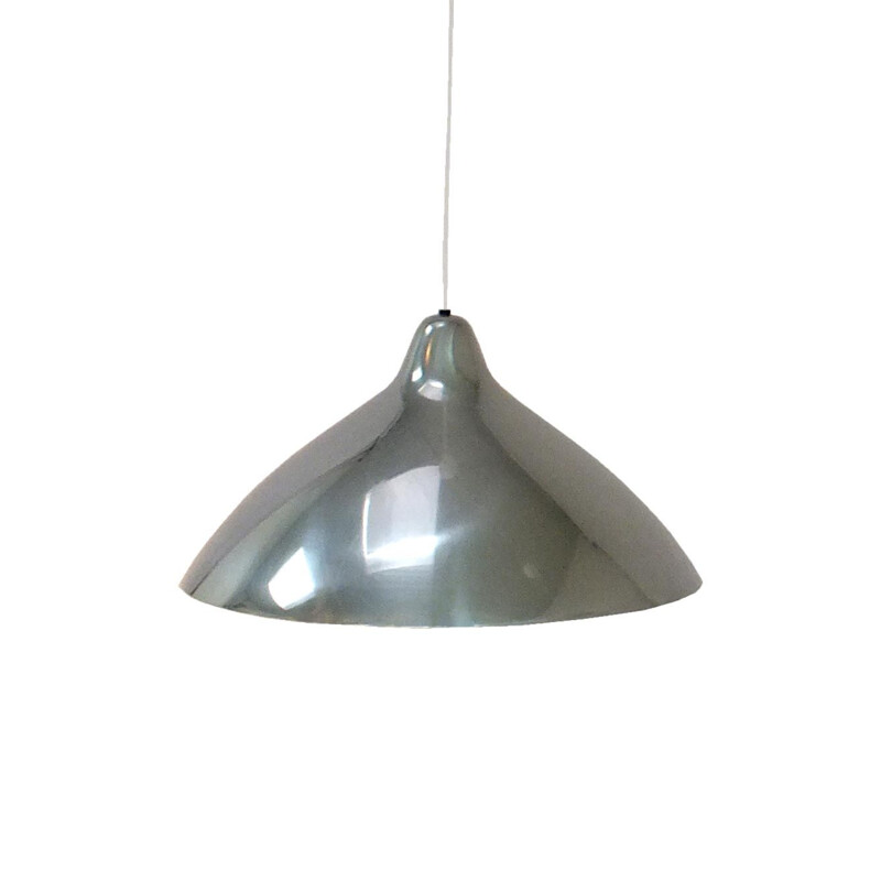 Vintage Polished Aluminum Lamp by Lisa Johansson Pape & Stockmann Orno 1950