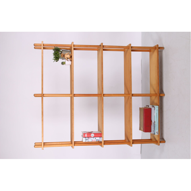 Vintage Stick cabinet bookcase by Lutjens & Den Boer 1950s