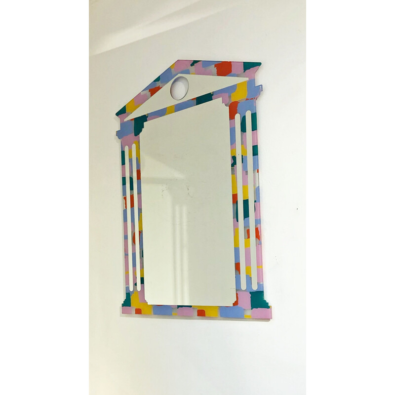 Vintage Wall Mirror By Nanda Vigo And Alessandro Mendini, Italy 1990s