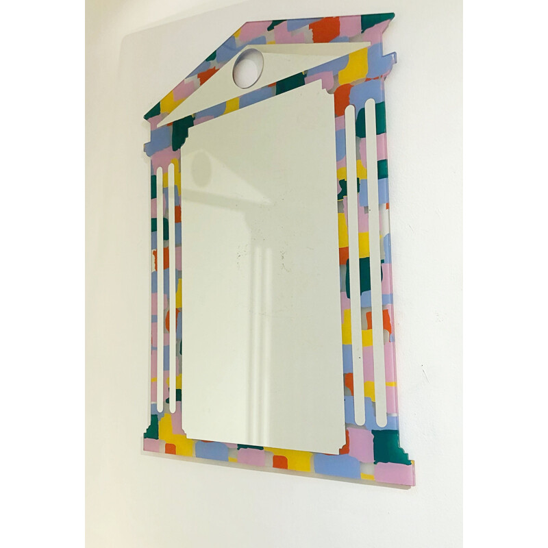 Vintage Wall Mirror By Nanda Vigo And Alessandro Mendini, Italy 1990s